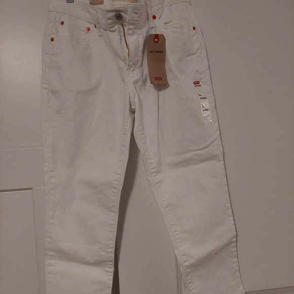 Levi's Denim - Levis white boyfriend jeans